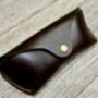 Personalised Dark Brown Leather Sunglasses Case, thumbnail 10 of 10