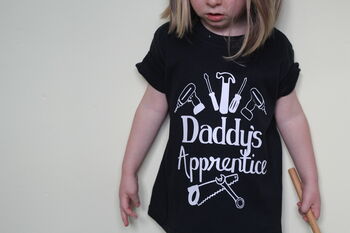 Diy Kids Funny Fathers Day Tshirt, Grandad's Apprentice, 3 of 3
