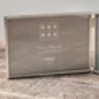 Sixtrees Slim Silver Plated Border Double Photo Frame, Five X Seven, thumbnail 2 of 4