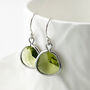 Peridot August Birthstone Drop Earrings, thumbnail 1 of 3