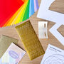 Rainbow Wall Art Craft Kit Personalized | Iris Folding, thumbnail 4 of 4