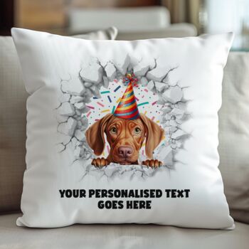 Personalised Vizsla Birthday Break Through, 5 of 8