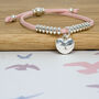 Personalised Silver Plated Heart Friendship Bracelet, thumbnail 2 of 4