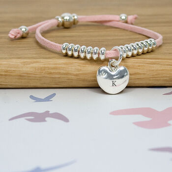 Personalised Silver Plated Heart Friendship Bracelet, 2 of 4