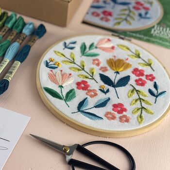 Citrus Blooms Embroidery Kit By Eldon & Fell | notonthehighstreet.com