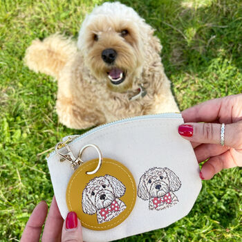 Personalised Dog Lover Purse And Keyring Set, 2 of 2