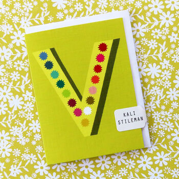 Mini V Alphabet Card, 4 of 5