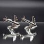 Plane Silver Cufflinks Gift Pilor Airplane, thumbnail 1 of 4