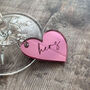 Valentine's Day Heart Personalised Wine Glass Charm, thumbnail 2 of 4