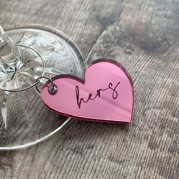 Valentine's Day Heart Personalised Wine Glass Charm, 2 of 4