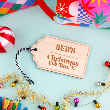 Personalised Christmas Eve Box Tag, 2 of 3