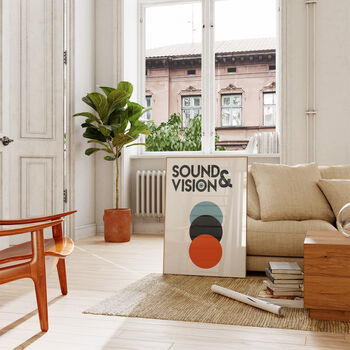 Sound And Vision Giclée Retro Abstract Art Print, 2 of 2