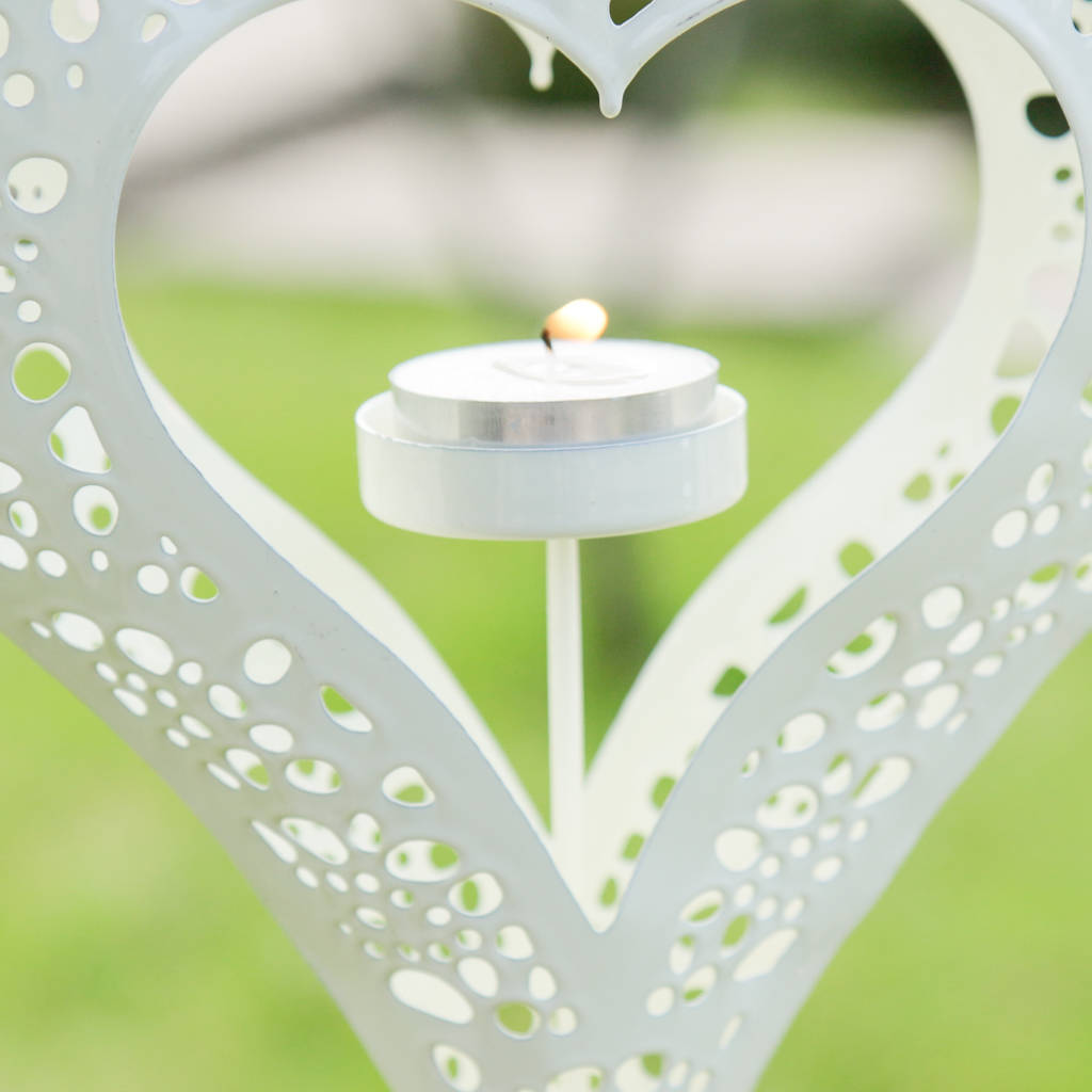 hanging heart tea light holder by dibor