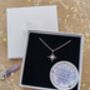 Handmade Sterling Silver North Star Birthstone Christmas Necklace: December Birthstone, thumbnail 2 of 12