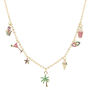 Chardonnay Tropical Necklace | 14 K Gold Plated, thumbnail 2 of 5