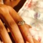 Om Symbols With Cubic Zirconia Sterling Silver Ring, thumbnail 8 of 11