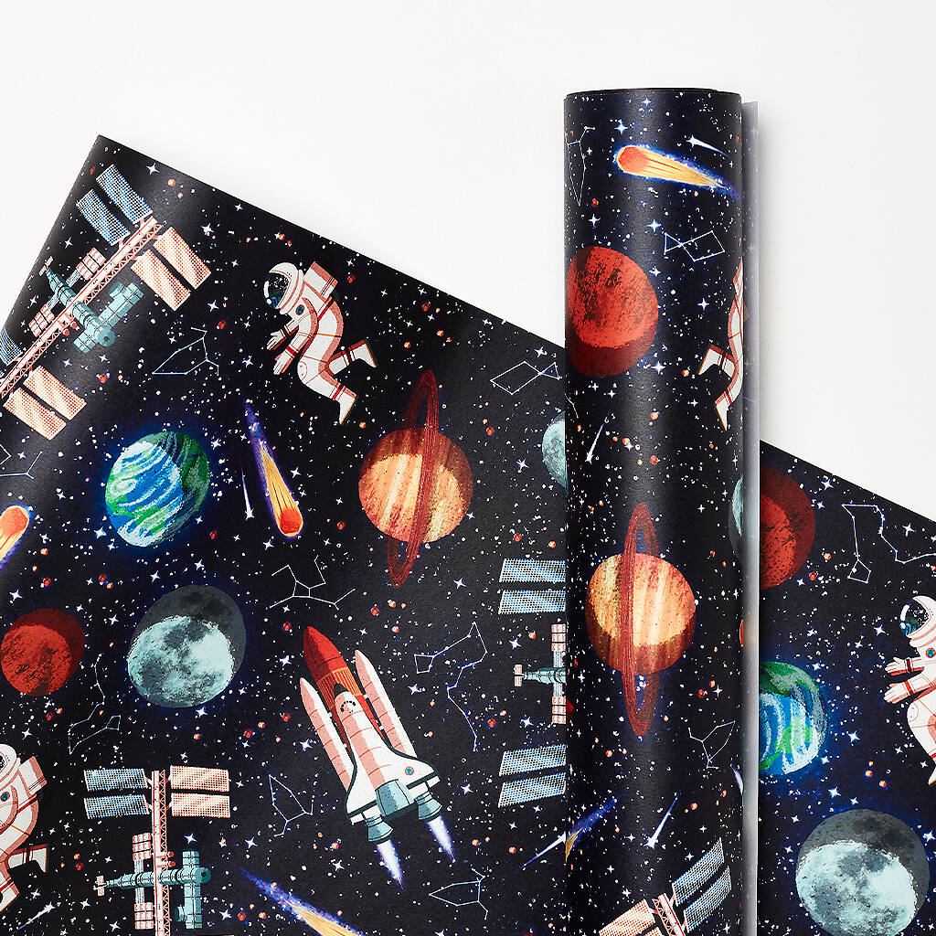 'Outer Space' Wrapping Paper By Folio