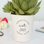 New Home Est. Personalised Plant Pot, thumbnail 2 of 6