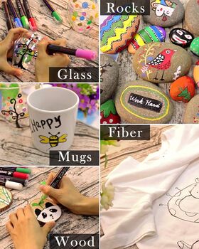 12 Acrylic Paint Pens Dual Tip Dot, 2 of 7