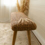 Wooden Hallway Bench With Wicker, thumbnail 4 of 7
