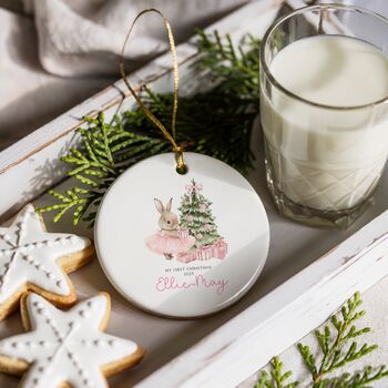 Baby Girl's First Christmas Bauble, 5 of 6