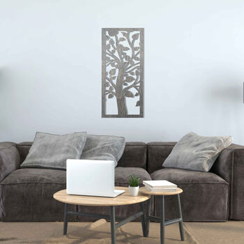Contemporary Wooden Tree Branch Wall Art Home Decor, 8 of 12