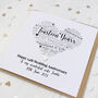 Personalised 14th Ivory Wedding Anniversary Card, thumbnail 1 of 4