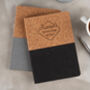 Personalised Vegan Cork Notebook For Men, thumbnail 1 of 7