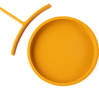 Silicone Plate With Removable Divider Mustard, 5 of 5