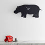 Hippo Clock With Wagging Tail, thumbnail 2 of 4