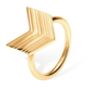 18ct Gold Vermeil Plated Arrow Ring, thumbnail 1 of 4