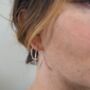 Sol Hoop Earrings Large, thumbnail 5 of 6