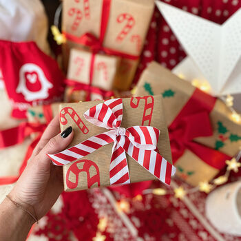 Candy Cane Christmas Gift Stickers, 2 of 9
