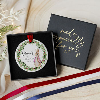 Baby's First Christmas Ornament Ceramic Keepsake, 4 of 7