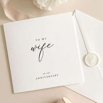 Luxury Anniversay Card For Wife With Wax Seal, 3 of 9