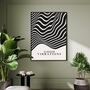 Bauhaus Good Vibrations Black White Art Print, thumbnail 1 of 7