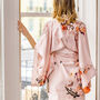 Silk Kimono Dressing Gown Floral Magic Blooms, thumbnail 7 of 11