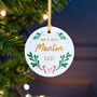 Personalised Newlywed Christmas Tree Decoration, thumbnail 1 of 3