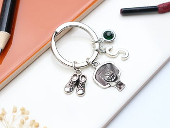 Basketball Personalised Keyring Sporting Fan Gift, 5 of 9