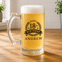 Personalised 18th Birthday Beer Glass Gift, thumbnail 1 of 2
