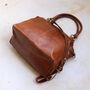 Leather Tote With Zip Pocket, Tan, thumbnail 5 of 7