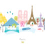 Paris Skyline Cityscape Art Print, thumbnail 3 of 3