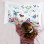 Butterfly Pillowcase Kit + 10 Pens, Colour In And Learn, thumbnail 1 of 5
