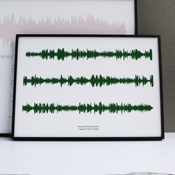 Personalised Favourite Song Soundwaves Print, 7 of 12