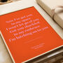 Personalised Lyric Print, thumbnail 3 of 11