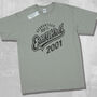 'Established 2001' 21st Birthday Gift T Shirt, thumbnail 7 of 11