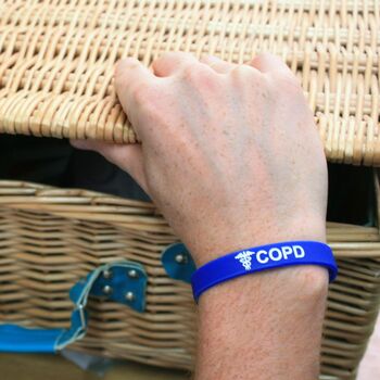 Copd Silicone Medical Alert Wristband, 4 of 10