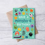 Any Age Monsters Birthday Card, Boys Birthday Card, Aliens, thumbnail 6 of 7