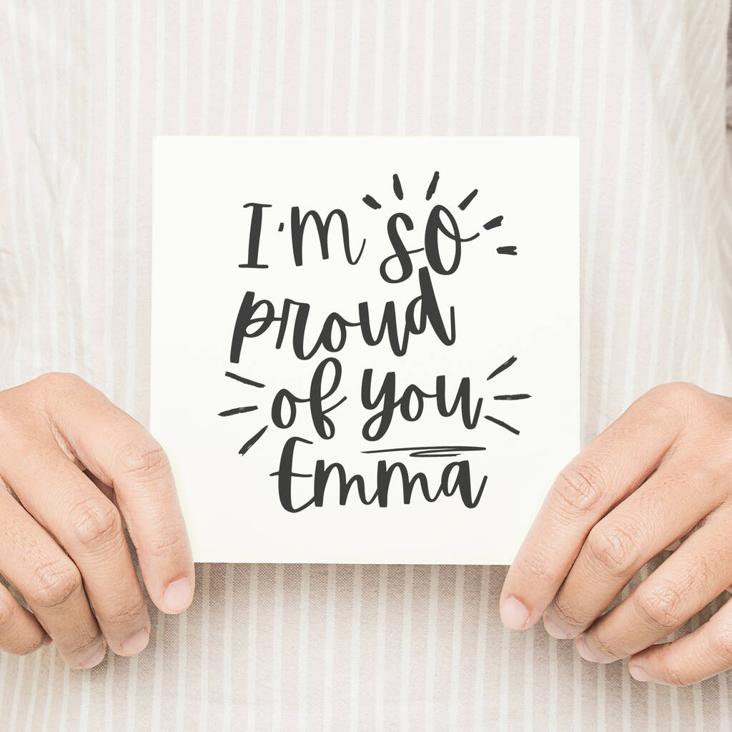 I'm So Proud Of You Typography Card, 1 of 5