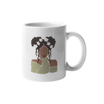 Set Of Four Black Women Mugs Fleur Set, 9 of 9